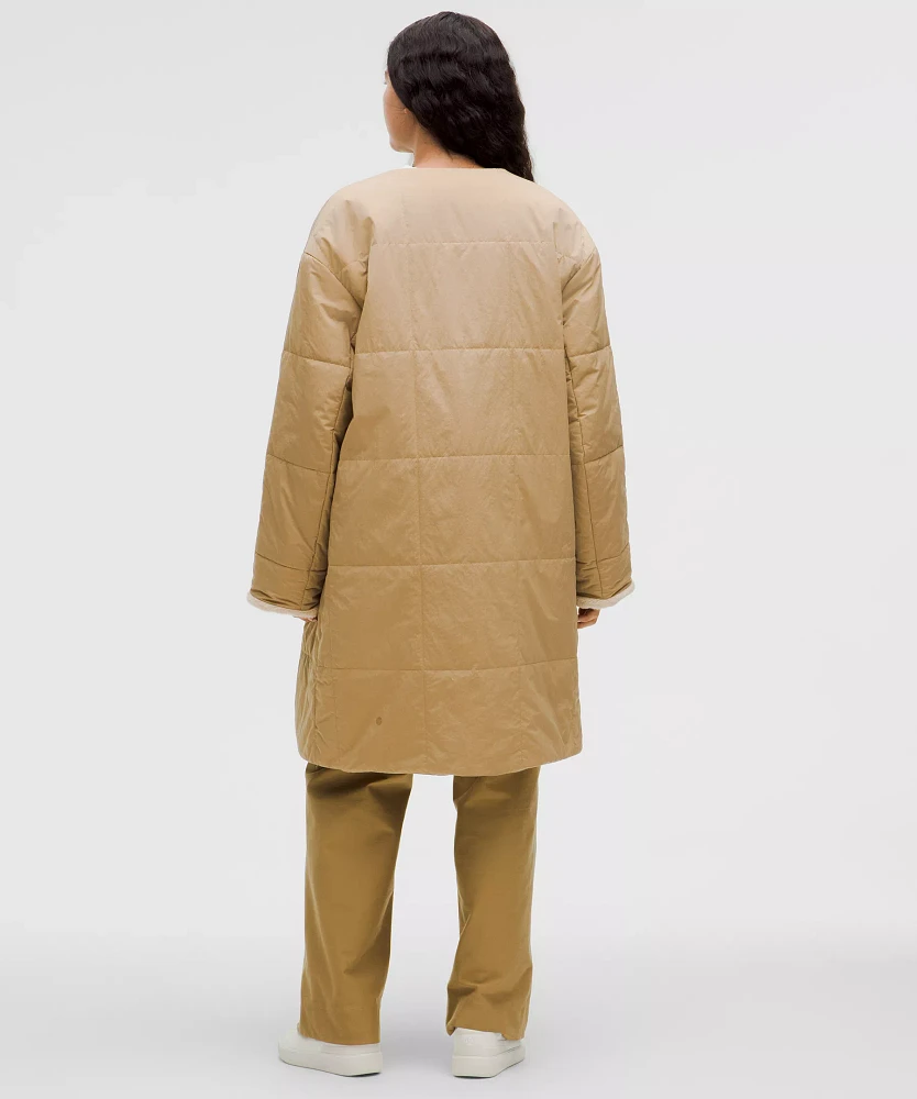 Fleece-Lined Insulated Long Coat | Women's Coats & Jackets