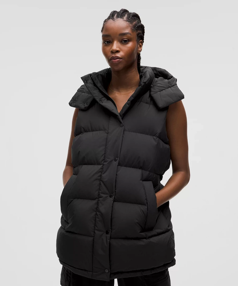 Wunder Puff Mid-Length Vest | Women's Coats & Jackets