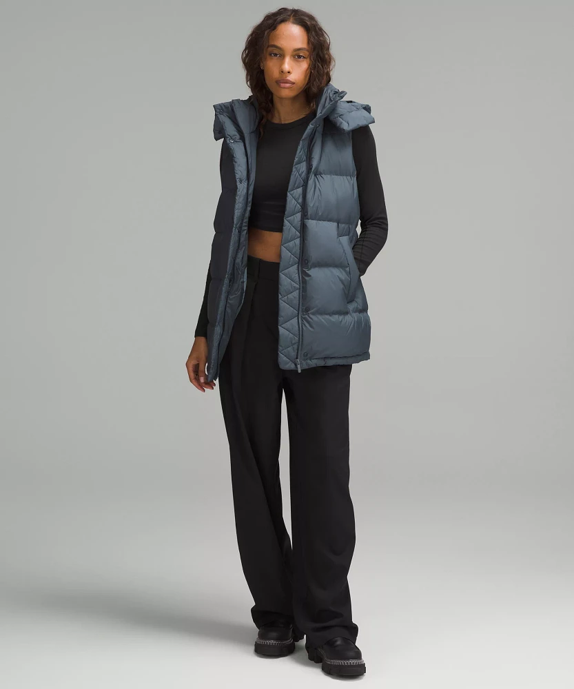 Wunder Puff Mid-Length Vest | Women's Coats & Jackets