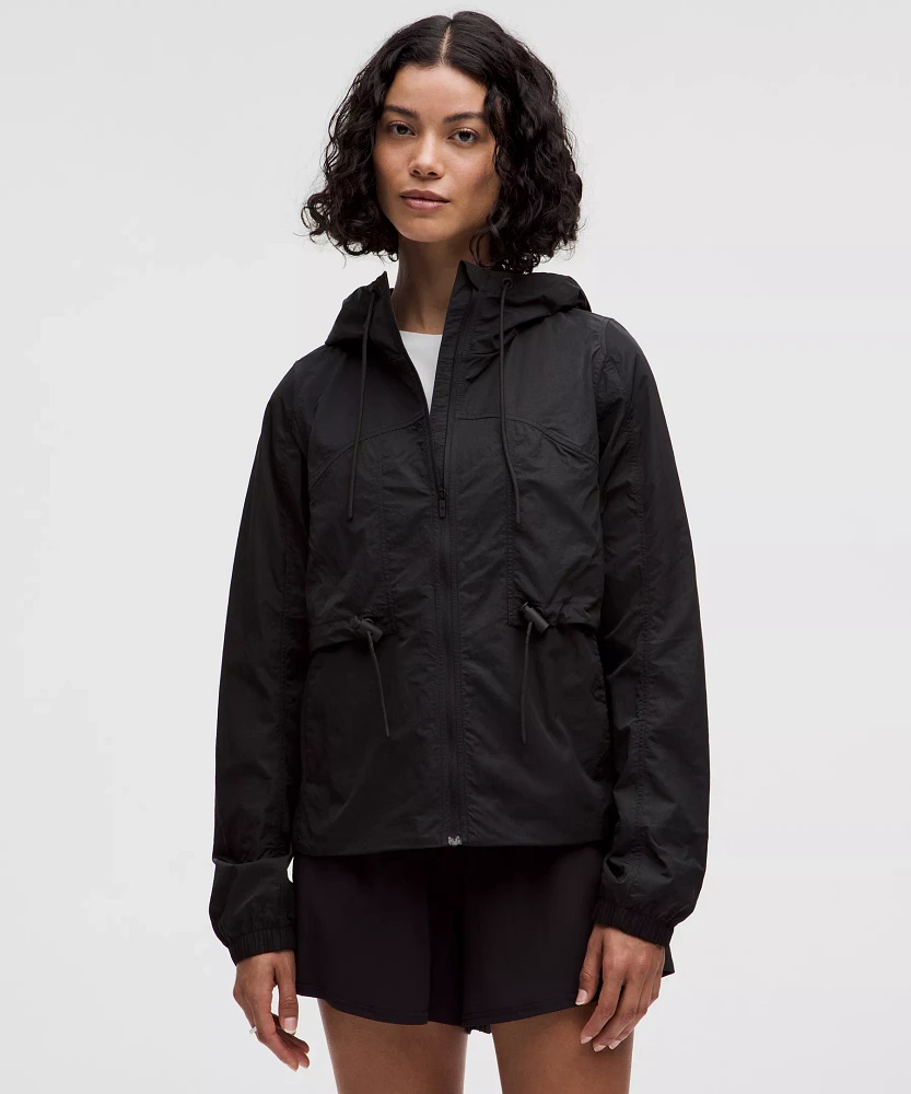 Drawstring Water-Resistant Hooded Jacket | Women's Coats & Jackets