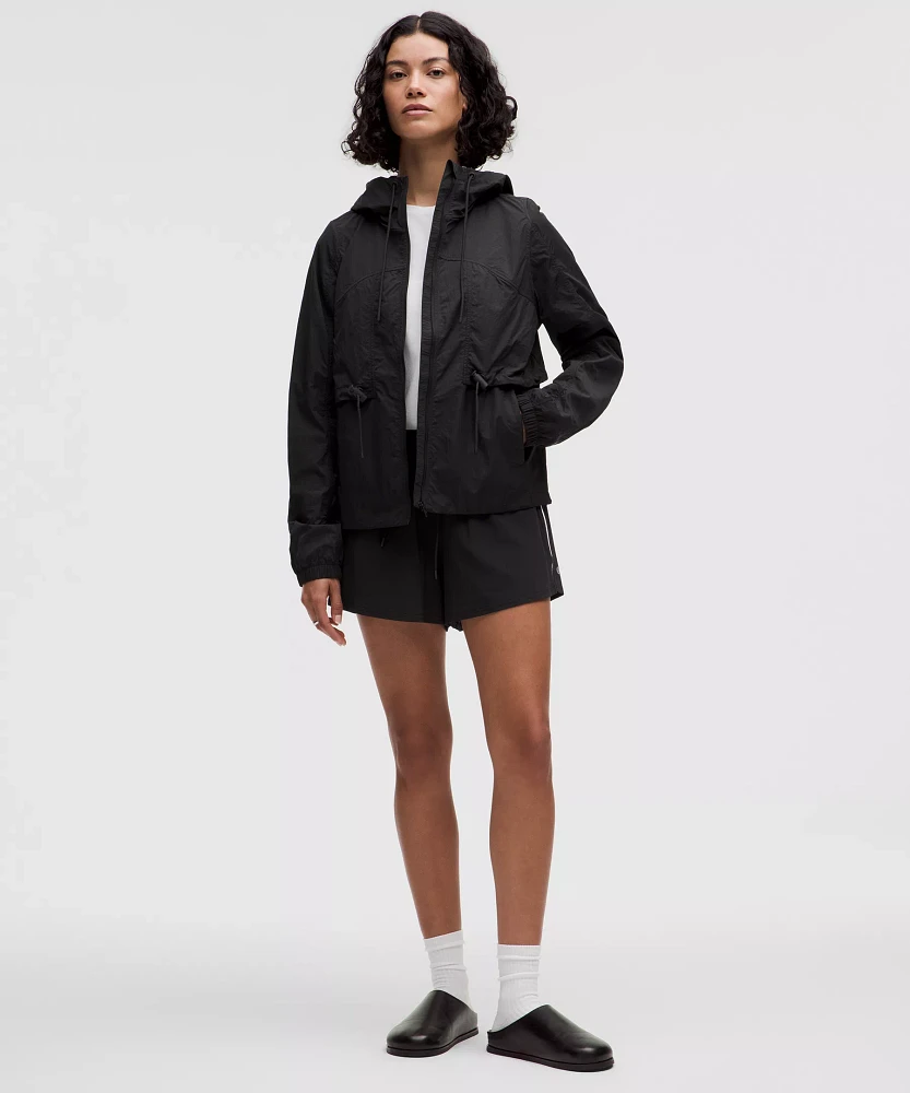 Drawstring Water-Resistant Hooded Jacket | Women's Coats & Jackets