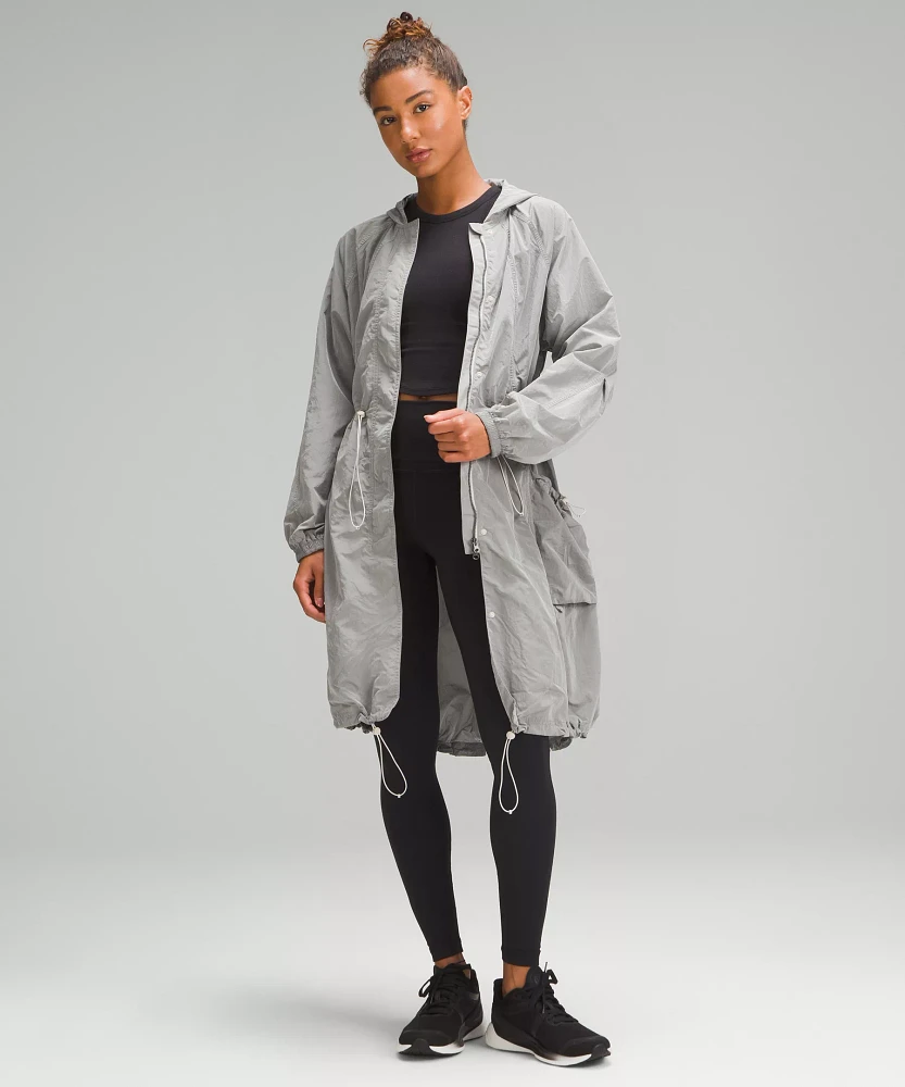 Lightweight Woven Long Jacket | Women's Coats & Jackets
