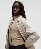 Taffeta Removable-Hood Long Jacket *SLNSH Collection | Women's Coats & Jackets