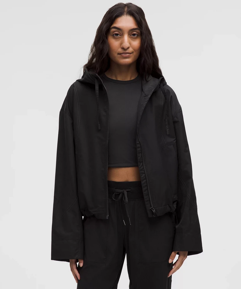 Water-Resistant Cropped Hooded Jacket | Women's Coats & Jackets