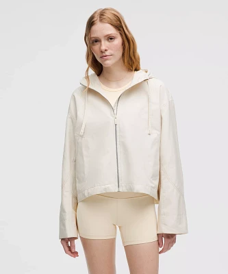 Water-Resistant Cropped Hooded Jacket | Women's Coats & Jackets