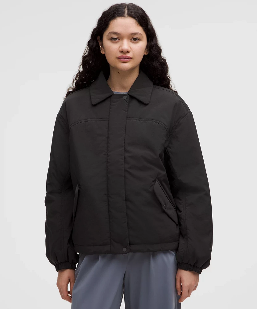 Insulated Oversized Collared Jacket | Women's Coats & Jackets