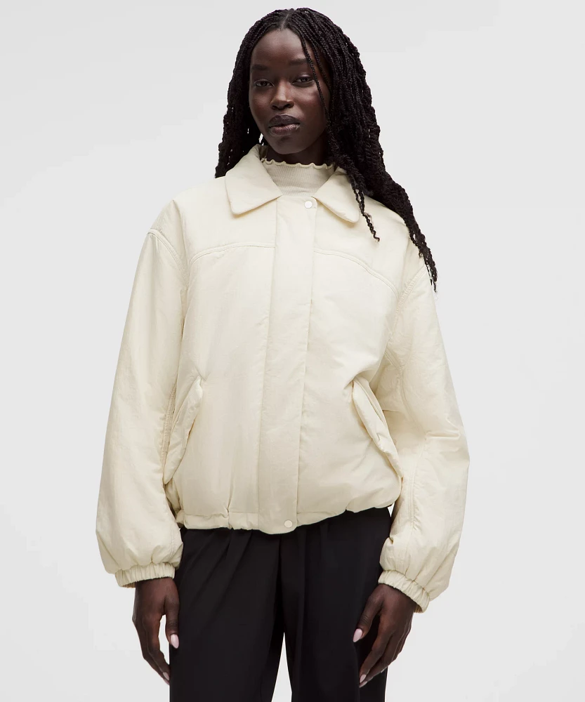 Insulated Oversized Collared Jacket | Women's Coats & Jackets