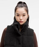 Wunder Puff Cropped Vest *Textured Fleece | Women's Coats & Jackets