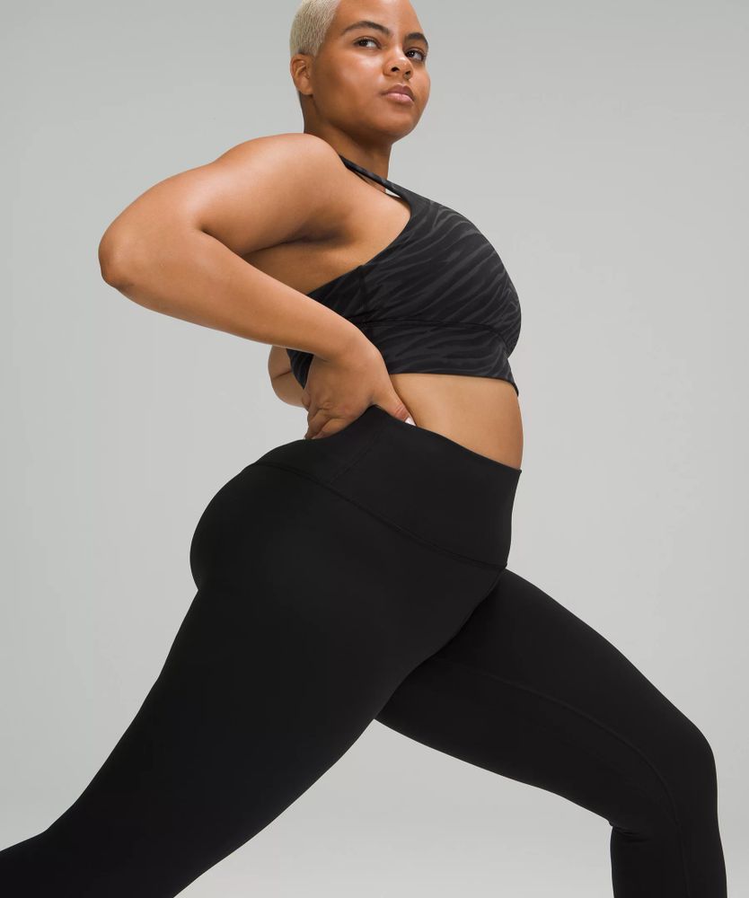 Lulu Black Align 25 Yoga Pants High Rise Women Sport Leggings Full Size  NEW