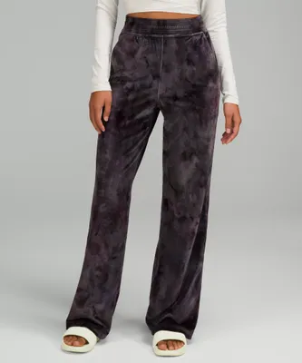 Velour Relaxed High-Rise Pant | Women's Trousers