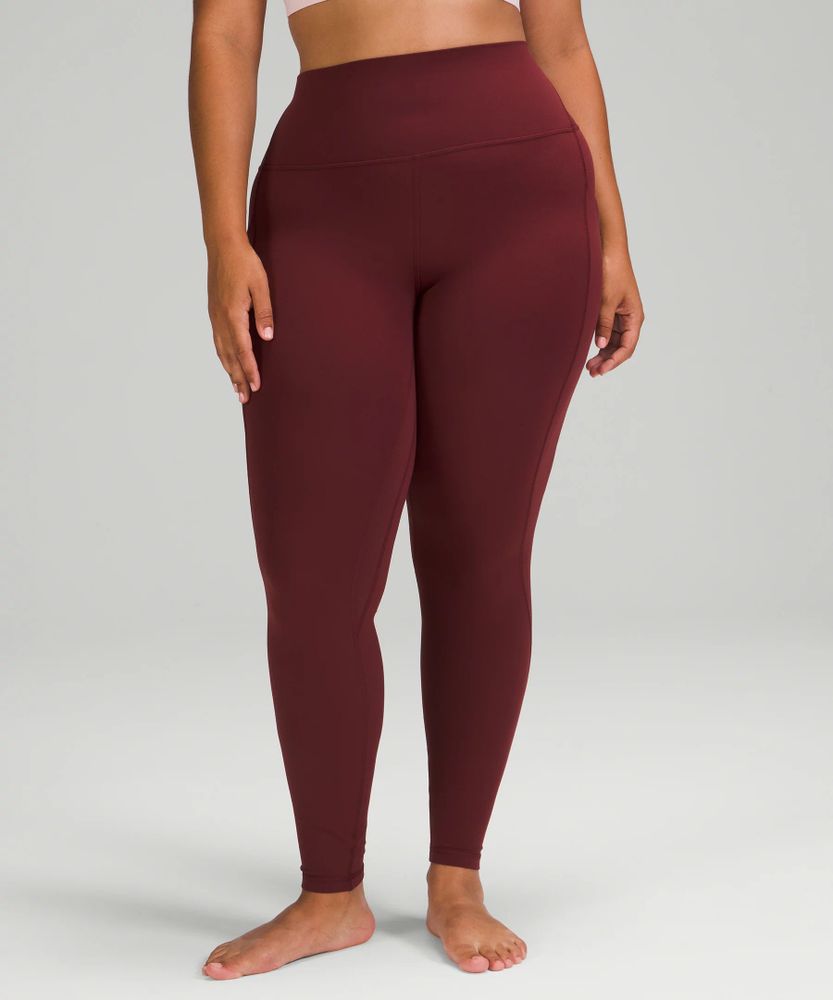 Lululemon Align High-Rise Pant with Pockets 25 - Red Merlot Size 0
