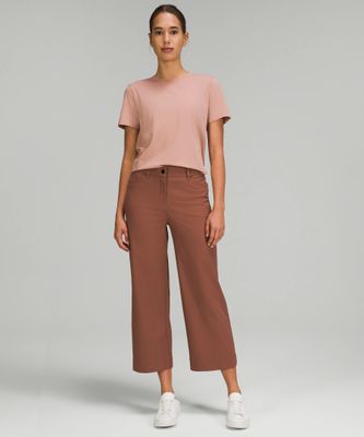 City Sleek 5 Pocket High-Rise Wide-Leg Pant 7/8 Length | Women's Trousers