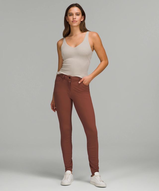 Lululemon athletica City Sleek Slim-Fit 5 Pocket High-Rise Pant, Women's  Trousers