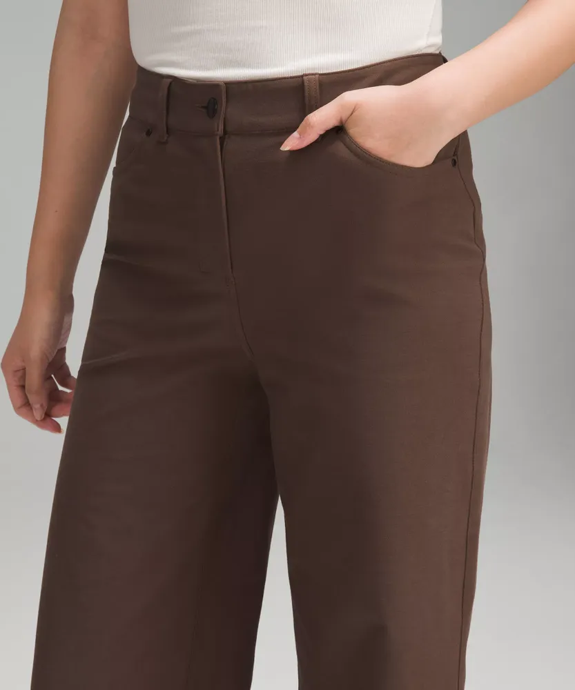 City Sleek 5 Pocket High-Rise Wide-Leg Pant *Full Length Light Utilitech, Women's Trousers, lululemon City Sleek高腰休闲裤£84.00 超值好货