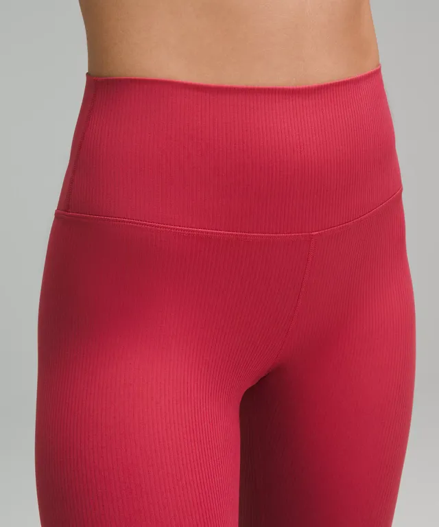 lululemon athletica Lululemon Aligntm Ribbed High-rise Pant 28 in Red