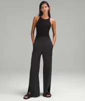 Stretch Woven Wide-Leg High-Rise Pant | Women's Pants