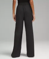 Stretch Woven Wide-Leg High-Rise Pant | Women's Pants