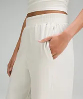 Stretch Woven Wide-Leg High-Rise Pant | Women's Pants