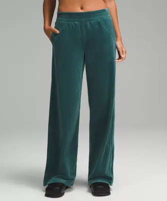 Scuba Mid-Rise Wide-Leg Pant *Velvet Cord | Women's Sweatpants