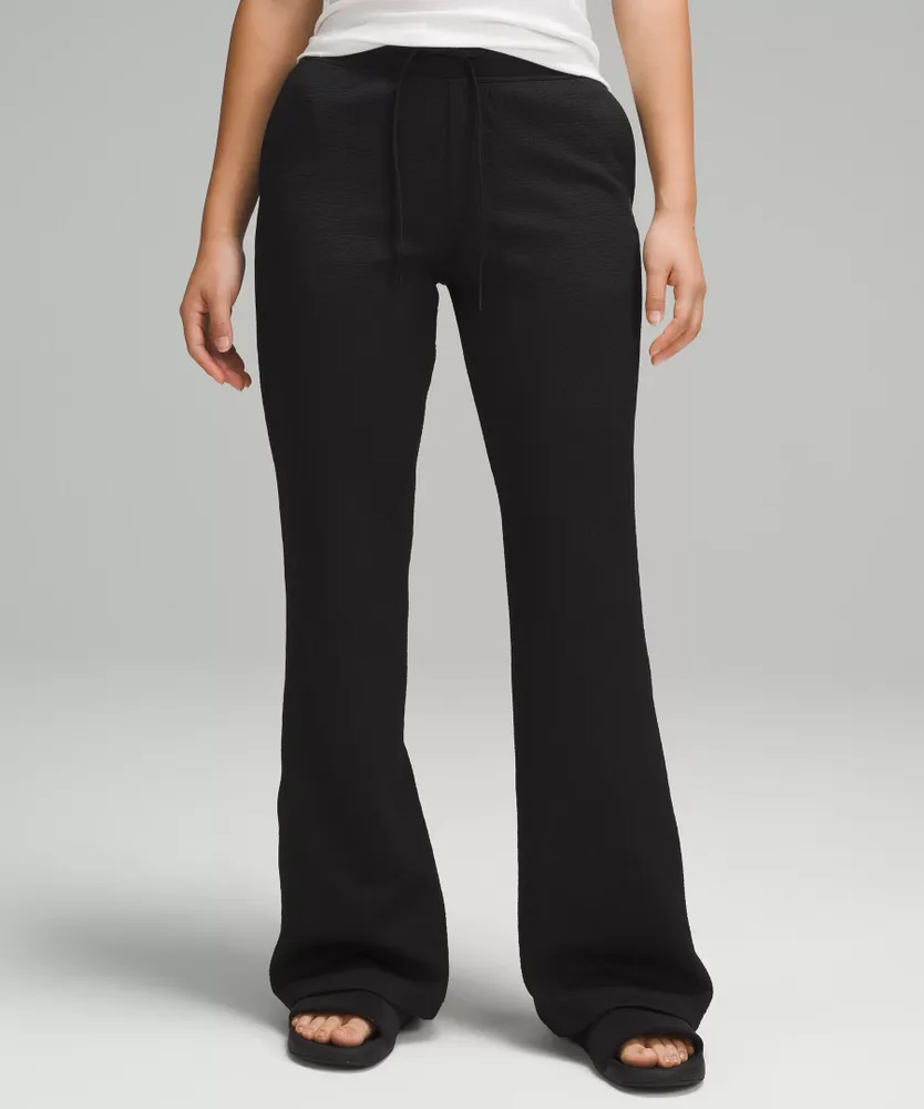 Textured High-Rise Flared Track Pant 32" | Women's Pants