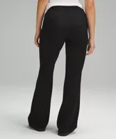 Textured High-Rise Flared Track Pant 32" | Women's Pants