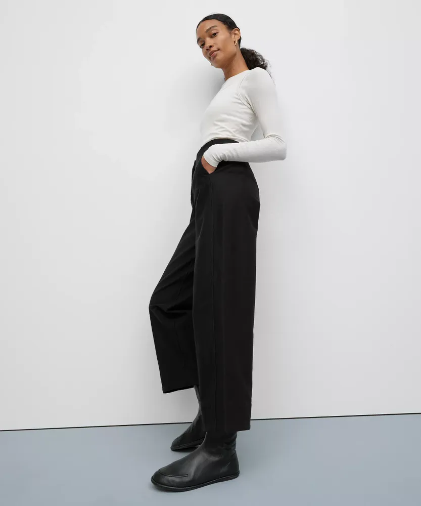 lululemon Pull-On Mid-Rise Wide-Leg Pant 28, Women's Fashion