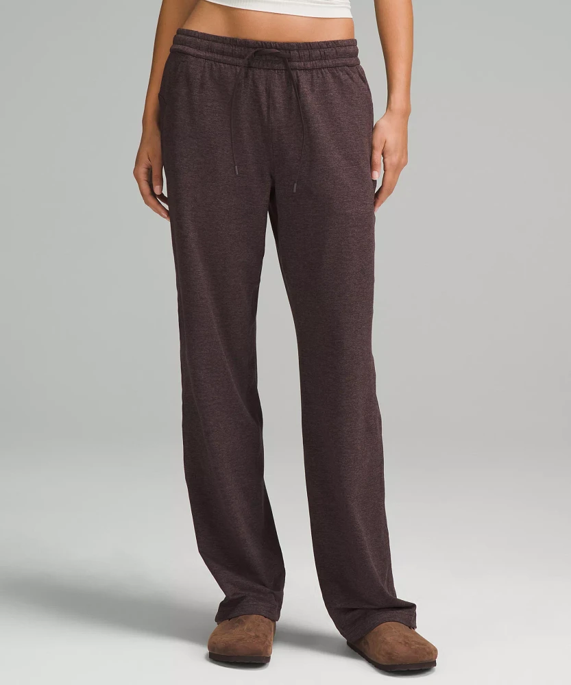 Soft Jersey Straight-Leg Mid-Rise Pant *Regular | Women's Pants