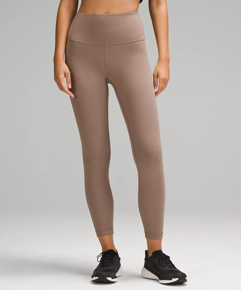 Wunder Train High-Rise Ribbed Tight 25" | Women's Leggings/Tights