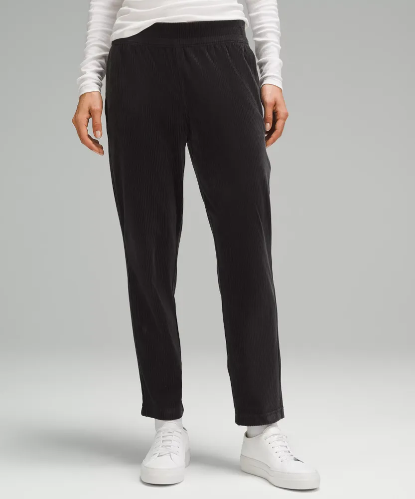 Scuba Mid-Rise Straight-Leg Pant 7/8 Length Velvet Cord | Women's Pants