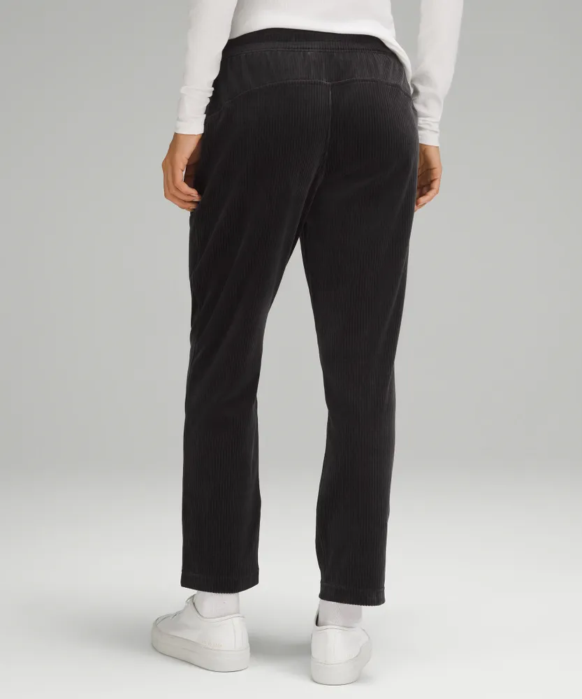 Scuba Mid-Rise Straight-Leg Pant 7/8 Length Velvet Cord | Women's Pants