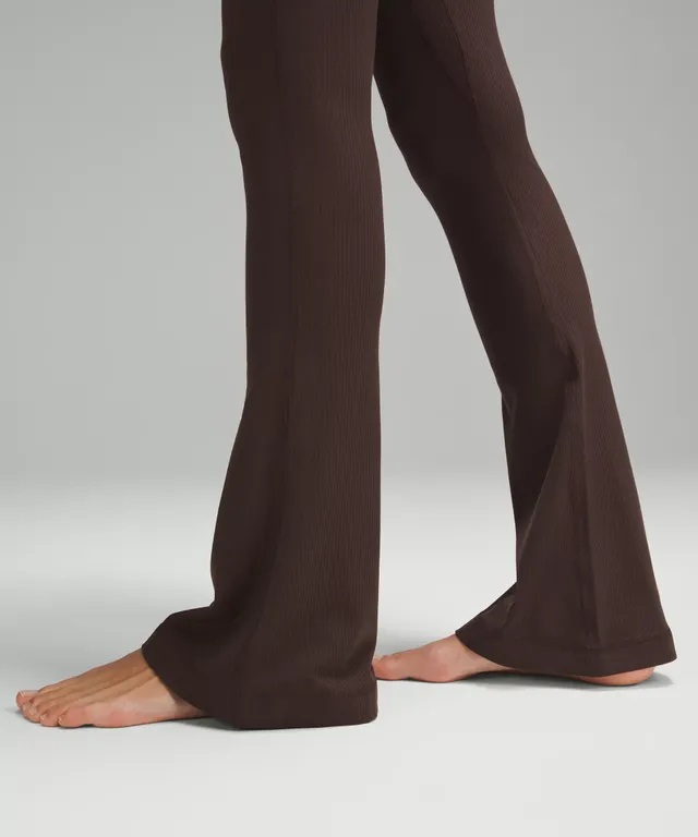 Size 4 lululemon Align High-Rise Ribbed Mini-Flared Pant Regular GRAPHITE  GREY