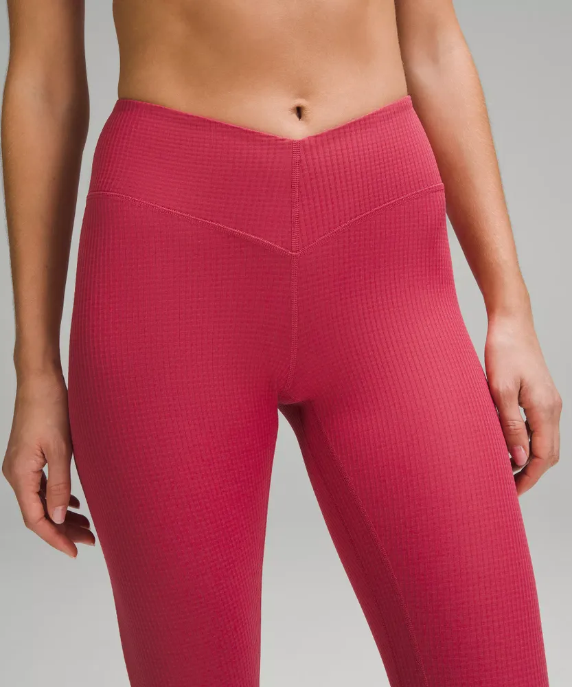 V-Waist Yoga Tight 25" *Grid Texture | Women's Leggings/Tights