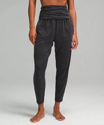 Cupro Foldover Relaxed Yoga Pant | Women's Pants