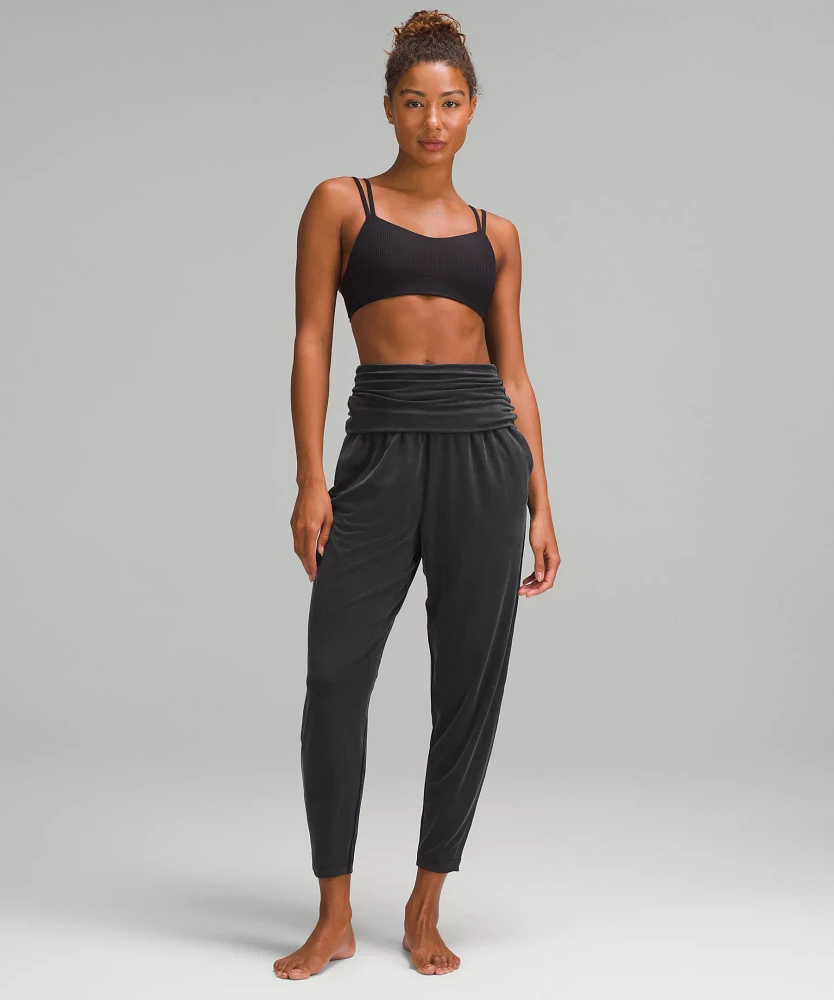 Cupro Foldover Relaxed Yoga Pant | Women's Pants