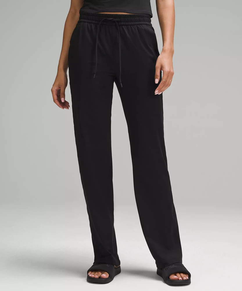 Soft Jersey Straight-Leg Mid-Rise Pant *Short | Women's Pants