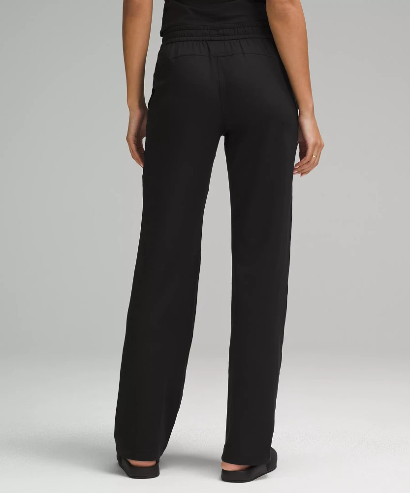 Soft Jersey Straight-Leg Mid-Rise Pant *Short | Women's Pants