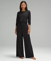 Modal High-Rise Wide-Leg Lounge Pant | Women's Pants