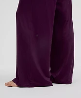 Modal High-Rise Wide-Leg Lounge Pant | Women's Pants