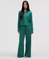 Modal High-Rise Wide-Leg Lounge Pant | Women's Pants