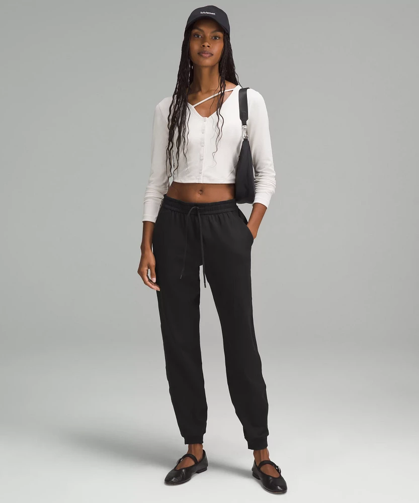 Soft Jersey Classic-Fit Mid-Rise Jogger | Women's Joggers