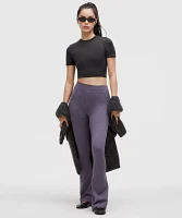 Soft Sueded Split-Hem High-Rise Mini-Flare Pant *Regular | Women's Pants