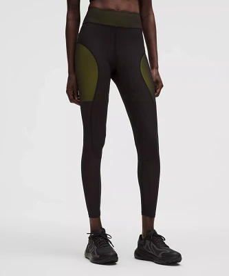 Mesh-Panelled High-Rise Tight 28" *SLNSH Collection | Women's Leggings/Tights