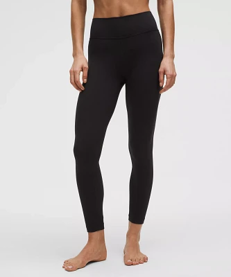 Groove High-Rise Ribbed Panel Tight 25" | Women's Leggings/Tights