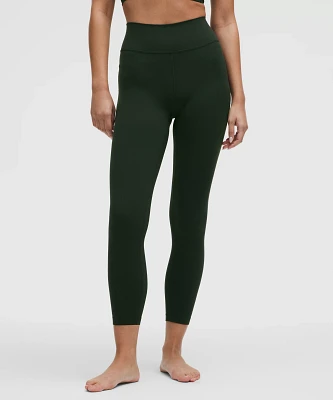 Groove High-Rise Ribbed Panel Tight 25" | Women's Leggings/Tights