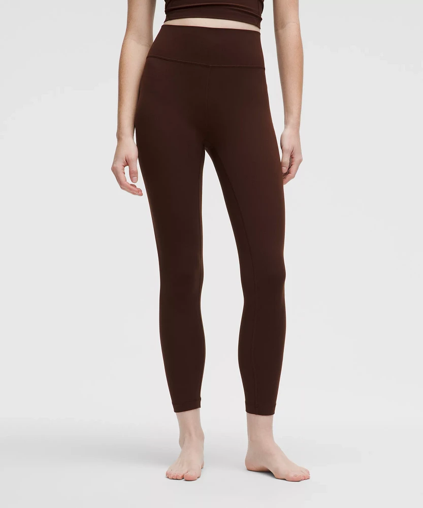 Groove High-Rise Ribbed Panel Tight 25" | Women's Leggings/Tights