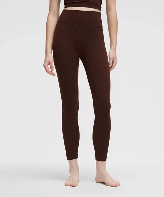 Groove High-Rise Ribbed Panel Tight 25" | Women's Leggings/Tights