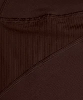 Groove High-Rise Ribbed Panel Tight 25" | Women's Leggings/Tights