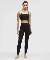 Groove High-Rise Ribbed Panel Tight 28" | Women's Leggings/Tights