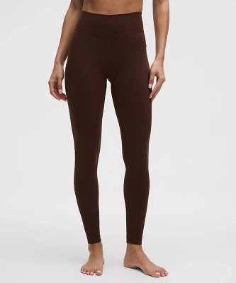Groove High-Rise Ribbed Panel Tight 28" | Women's Leggings/Tights