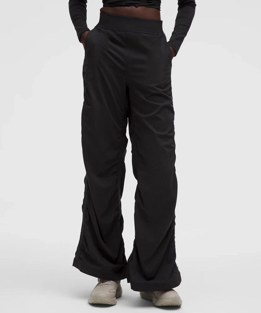 Ruched High-Rise Wide-Leg Pant | Women's Pants